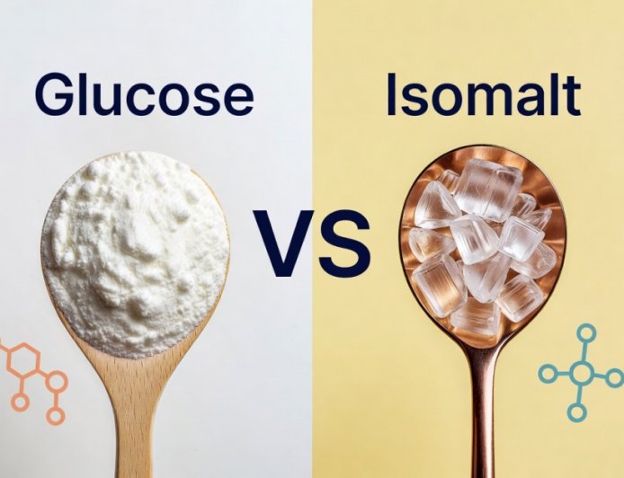 So sánh Đường Isomalt và Đường Glucose
