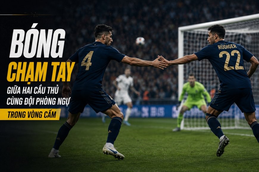 Bóng chạm tay cầu thủ đội phòng ngự khi phá bóng có bị thổi phạt đền?
