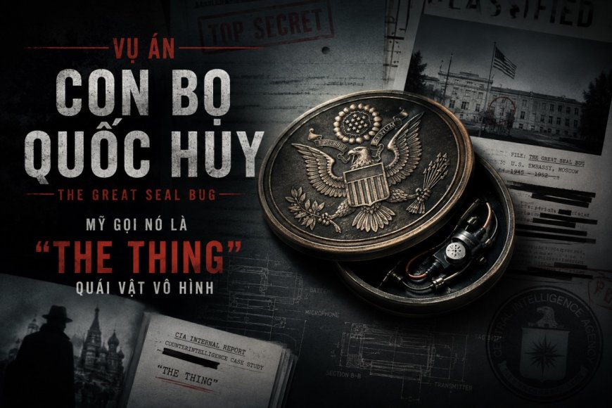 Phù điêu treo tường Liên Xô tặng cho đại sứ quán Mĩ  - Thiết bị nghe lén vượt xa thời đại