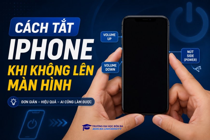 Cách tắt Iphone khi không lên màn hình